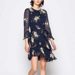 Joie Navy Floral Dress